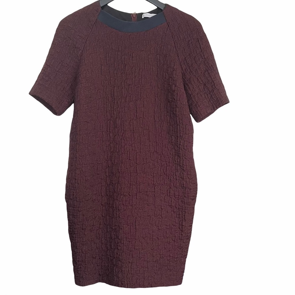 Victoria Victoria Beckham Textured Wool Shift Dress Size 0